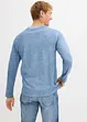 Henleyshirt, Langarm in gewaschener Optik aus reiner Bio-Baumwolle, bonprix