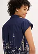 Oversized Popeline Kurzarmbluse aus Baumwolle, bonprix