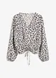 Kurze Bluse mit Raffungen, bonprix