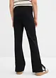 Lot de 2 pantalons évasés en jersey coton extensible, bonprix