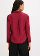 Bluse mit Wickel-Detail aus strukturiertem Material, bonprix