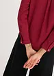 Bluse mit Wickel-Detail aus strukturiertem Material, bonprix