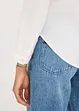 Bluse mit Wickel-Detail aus strukturiertem Material, bonprix