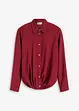 Bluse mit Wickel-Detail aus strukturiertem Material, bonprix