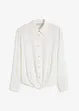 Bluse mit Wickel-Detail aus strukturiertem Material, bonprix