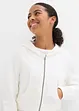 Sweat zippé à capuche 100% coton, bonprix