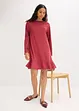 Kurzes Kleid mit Volant aus Punto di Roma, bonprix