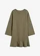 Kurzes Kleid mit Volant aus Punto di Roma, bonprix