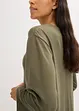 Kurzes Kleid mit Volant aus Punto di Roma, bonprix