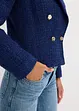 Doppelreihiger Kurzblazer mit Strukturmuster, bonprix