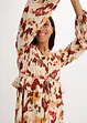 Bedrucktes Midikleid mit Lurex, bonprix