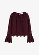 Spitzen-Bluse mit Volants, bonprix