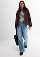 Twill-Jacke mit Cordkragen, bonprix