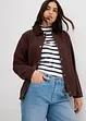 Twill-Jacke mit Cordkragen, bonprix