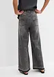 Wide-Leg-Jeans High Waist, cropped, bonprix