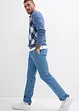 Regular-Fit Bundfaltenhose aus Baumwoll-Twill, Straight, bonprix