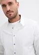 Business-Hemd mit Kontrastdetails aus reiner Baumwolle, Regular Fit, bonprix