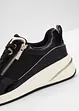 Stylischer Tamaris Sneaker mit glitzerndem Obermaterial und Details in Schlangen- und Lackoptik, Tamaris