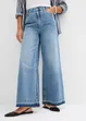 Wide-Leg-Jeans High Waist, cropped, bonprix