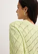 Ajour-Strickjacke aus Baumwolle, bonprix