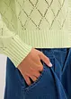 Ajour-Strickjacke aus Baumwolle, bonprix