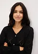 Ajour-Strickjacke aus Baumwolle, bonprix