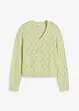 Ajour-Strickjacke aus Baumwolle, bonprix