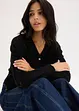 Ajour-Strickjacke aus Baumwolle, bonprix
