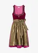 Dirndl mit Samt in Midilänge (2-tlg.Set), bonprix