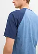 Henleyshirt, Kurzarm in gewaschener Optik aus reiner Bio-Baumwolle, bonprix
