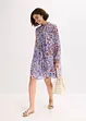 Robe-tunique en mousseline avec col lavallière, bonprix