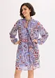 Robe-tunique en mousseline avec col lavallière, bonprix