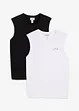 Muskelshirt (2er Pack) aus reiner Bio-Baumwolle, Loose Fit, bonprix