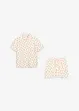 Shorty aus reiner Bio-Baumwolle mit Knopfleiste (2-tlg.Set), bonprix