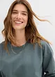 Sweat à empiècement en dentelle, bonprix