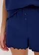 Pyjashort avec T-shirt à col boutonné, bonprix