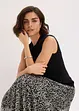 Jupe en jersey-mesh à taille élastiquée, bonprix