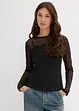 T-shirt manches longues en mesh, bonprix