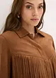 Veste en suédine à franges, bonprix