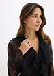 Transparente Bluse mit Spitze, bonprix