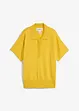 Pull en fine maille avec col polo, bonprix