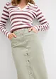 Jupe midi en twill, bonprix