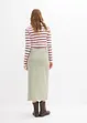 Jupe midi en twill, bonprix