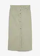 Jupe midi en twill, bonprix