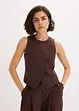 Gilet sans manches à boutons asymétriques, bonprix