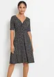 Bedrucktes Jersey-Kleid mit Drapierung, bonprix