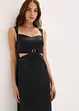 Robe longue en satin fluide, bonprix