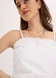 Bandeau-Kleid aus reiner Baumwolle, bonprix