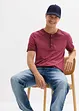Henleyshirt, Kurzarm aus reiner Bio-Baumwolle in gewaschener Optik, bonprix