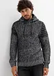 Pull à capuche et détails motard, bonprix